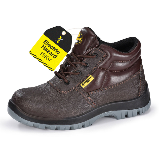 Bahaya Listrik 18KV Sepatu Pengaman Terisolasi untuk Mens Electrician M-8010 EH
