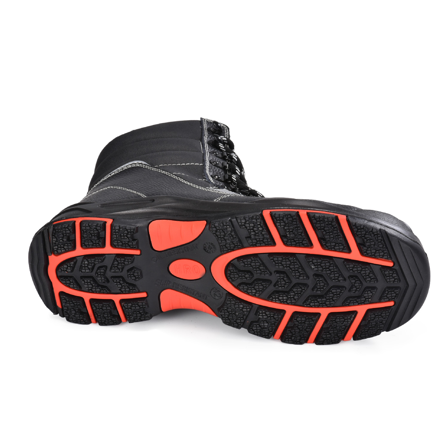 Sepatu bot pengaman musim dingin kaki baja dengan bulu domba hangat berjajar H-9439