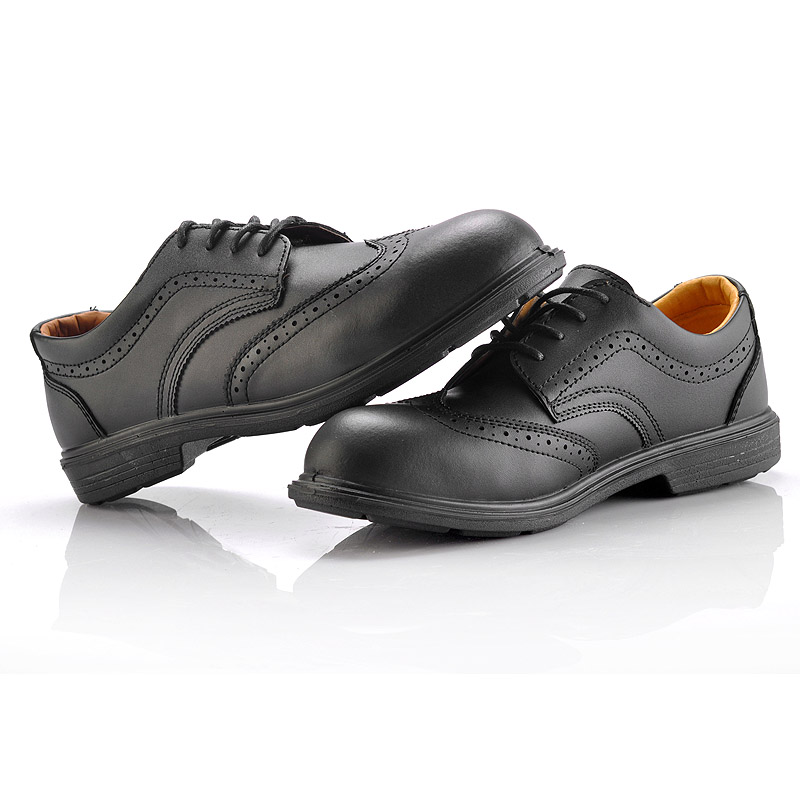 Alas kaki pengaman kulit S3 untuk Eksekutif & Manajer dengan Steel Toe L-7250