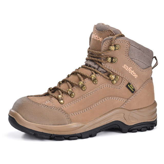 Waterproof membrane wanita bekerja sepatu dengan toe composite m-8567
