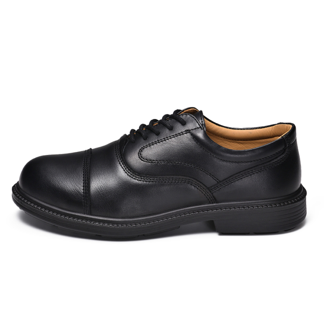 Sepatu Keselamatan Kulit S3 untuk Eksekutif & Manajer dengan Steel Toe L-7527