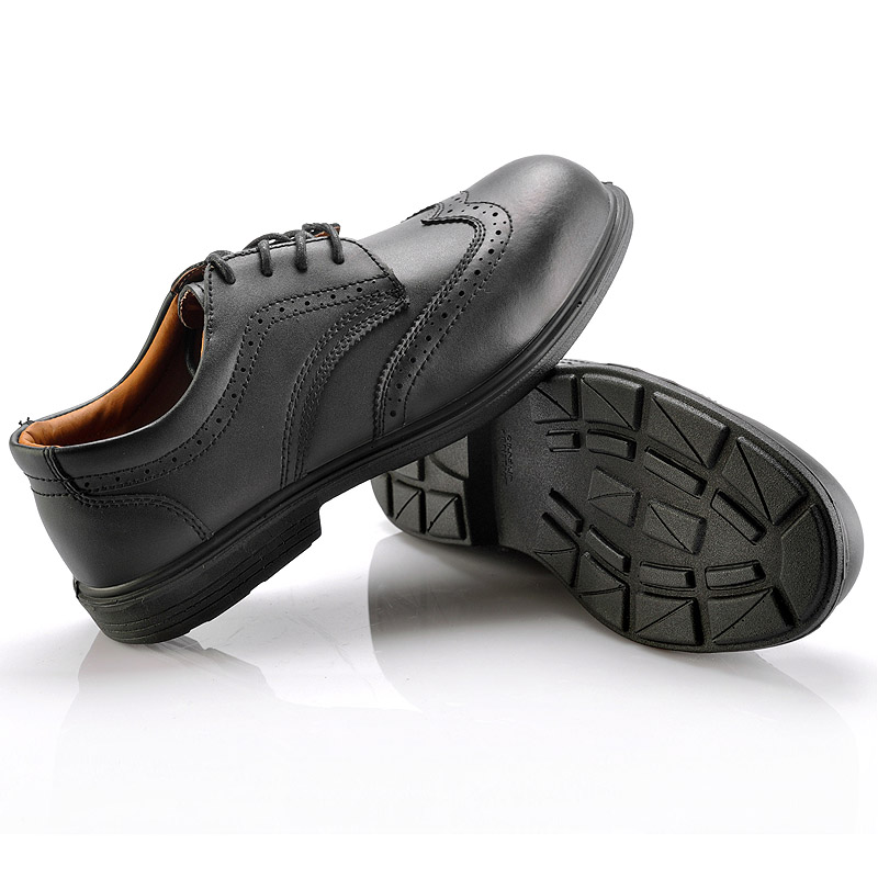 Alas kaki pengaman kulit S3 untuk Eksekutif & Manajer dengan Steel Toe L-7250