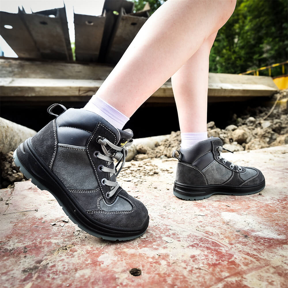 wanita sepatu pengaman kulit
