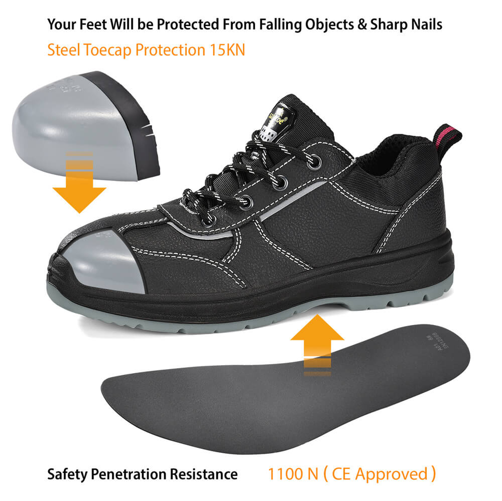 Womens Non Slip Steel Toe Work Safety Shoes & Sneakers untuk Lady L-7508W