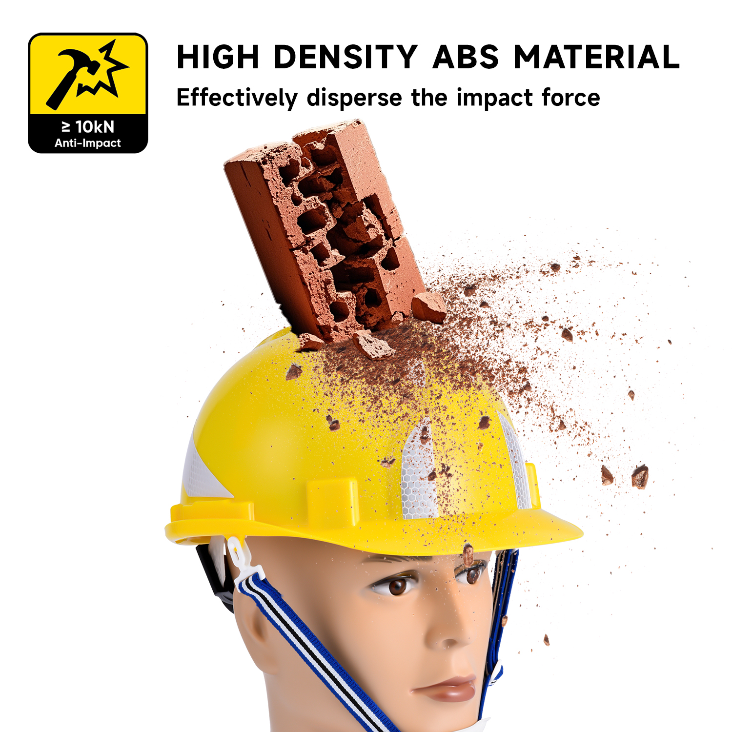 Helm pengaman gaya Amerika W-036 Kuning