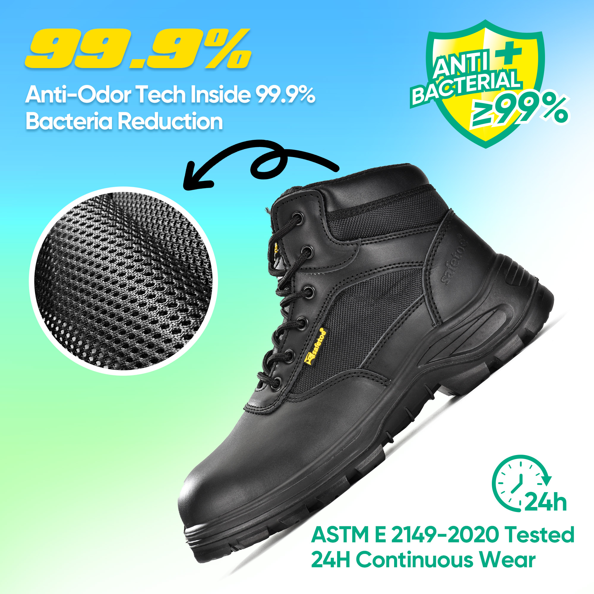 Sepatu Bot Kerja Desain Taktis M-8515