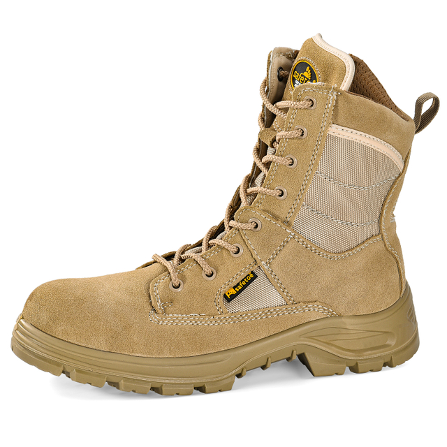 Sepatu bot kerja keselamatan tempur H-9438 Beige