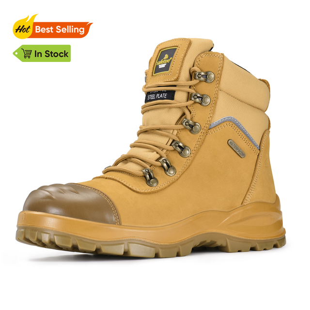 Sepatu Work Safety Composite Toe Waterproof membrane M-8577 Beige