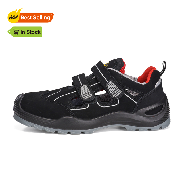 Sepatu kerja sandal pengaman kulit ringan dengan tutup kaki komposit S1P L-7518