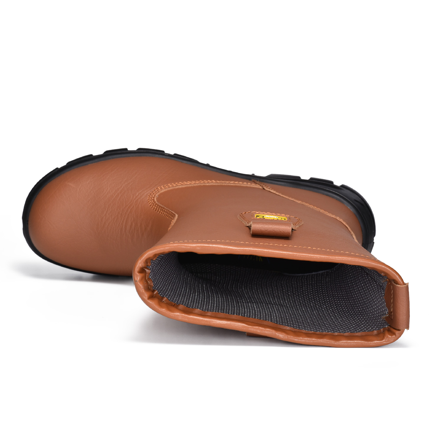 Sepatu konstruksi sepatu bot keselamatan buliders dengan sepatu keselamatan kaki baja-h-9430 coklat