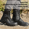 Combat Tactical Army Work Boots Slip Militer Polisi dengan Penjaga Keamanan Pekerjaan Sepatu Boots H-9438ns