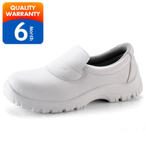 Industri Makanan Buatan Tangan Microfiber PU Safety Shoes