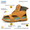 Tahan oli sepatu pengaman kaki baja M-8173 Super