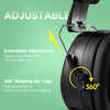 Stok siap, abs pelindung telinga muff em-5002 hitam