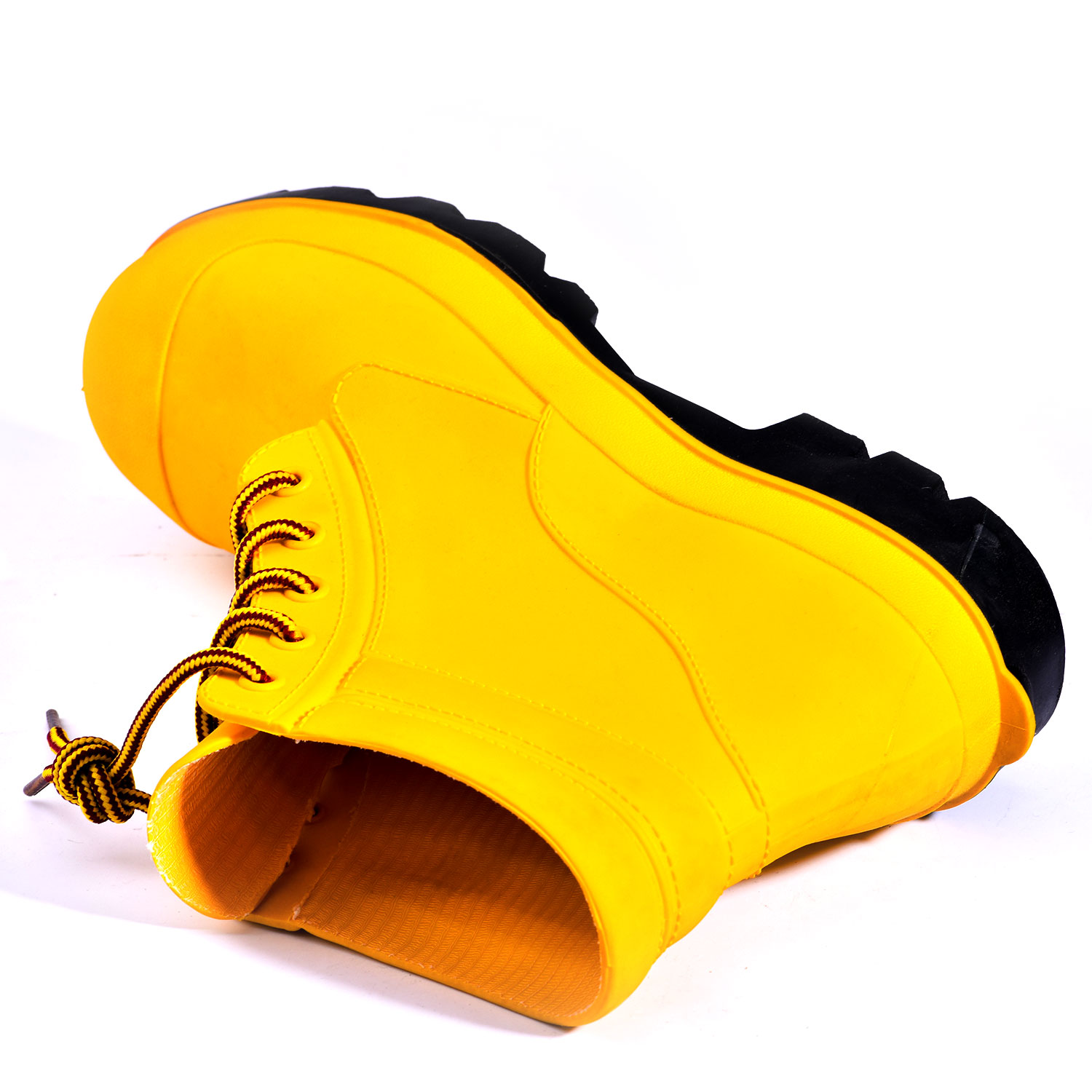 Sepatu bot hujan kaki baja W-6050 Kuning