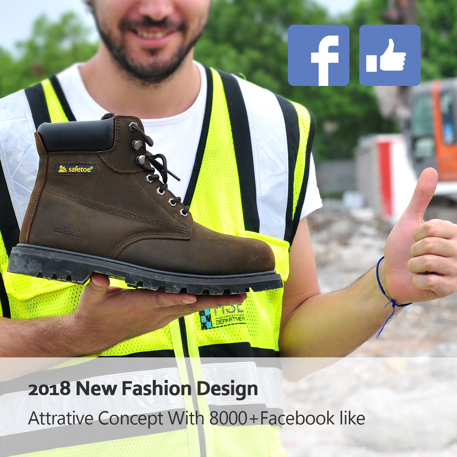 Sepatu Wedge Safety Boots M-8179 Super 