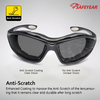 Kacamata hitam pengaman lensa hitam SG002 Hitam