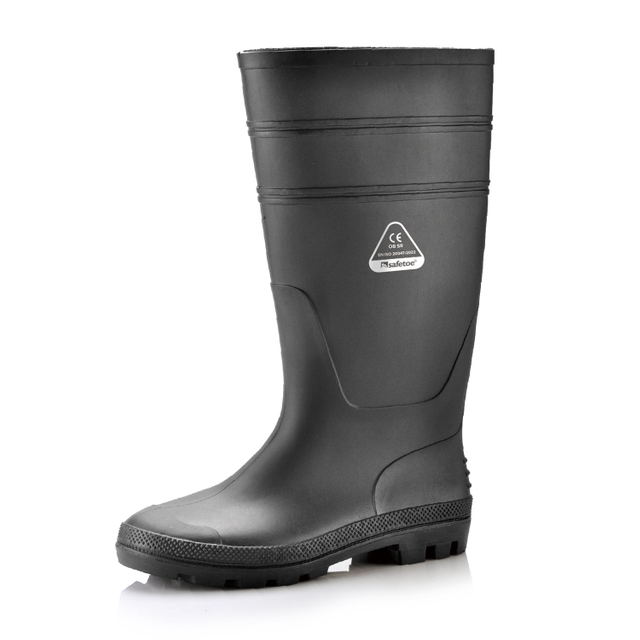 PVC Rain Gum Boots W-6036 Hitam