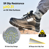 Situs pelat stainless steel vortigard ™ sepatu pelindung hitam sepatu kerja M-8027