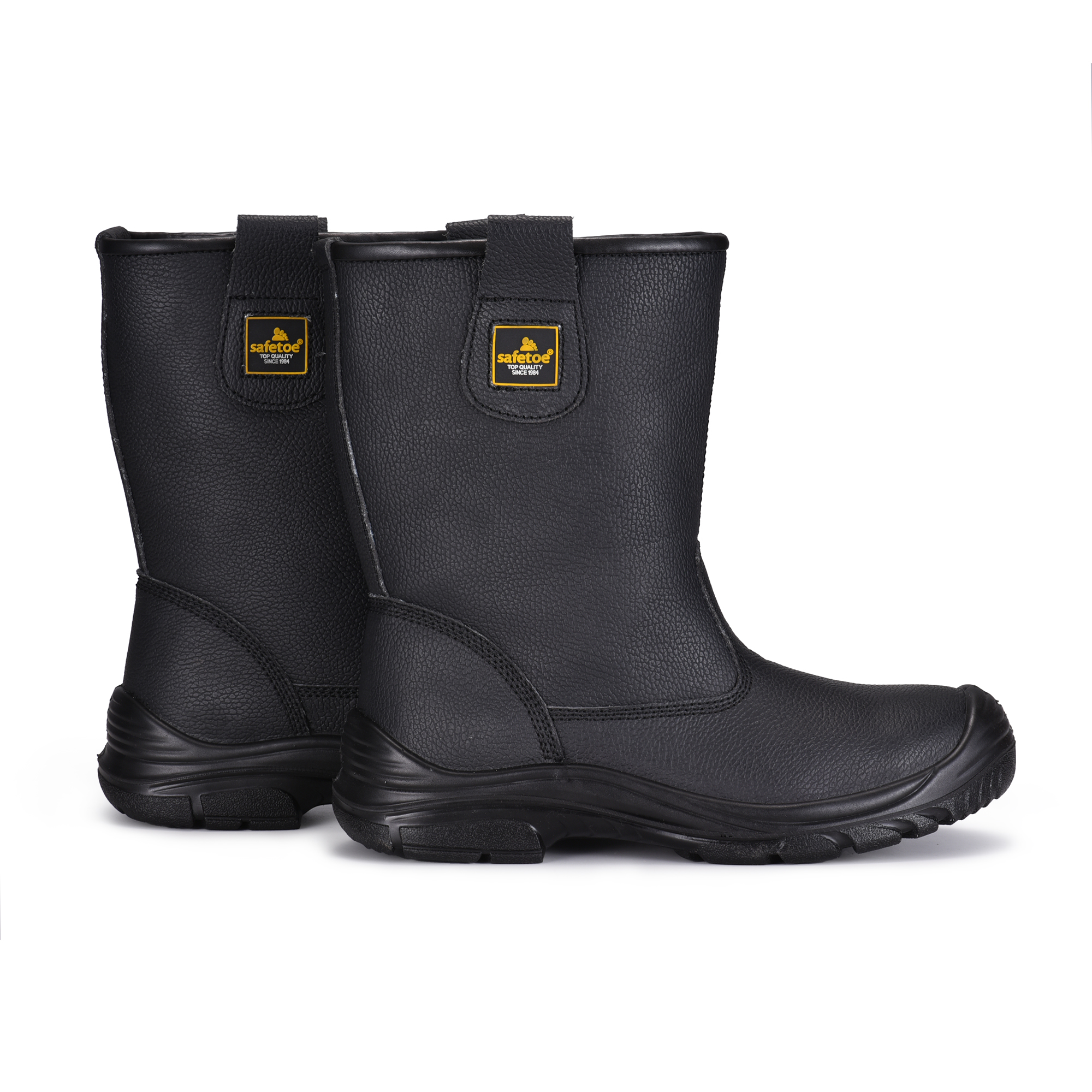 Industri Lapangan Minyak Tahan Rig Sepatu Keselamatan Toe Safety H-9430