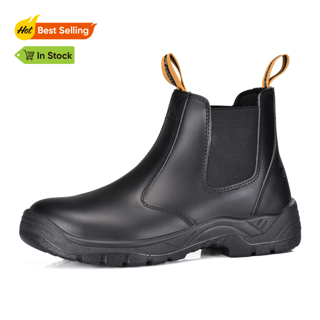 Situs sepatu bot keselamatan pelindung hitam