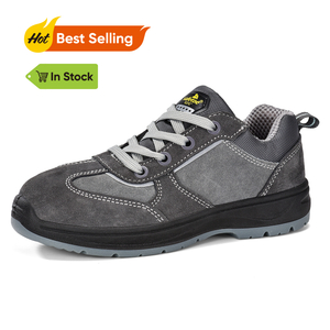 Sepatu kerja keselamatan slip steel slip wanita untuk wanita L-7508W suede