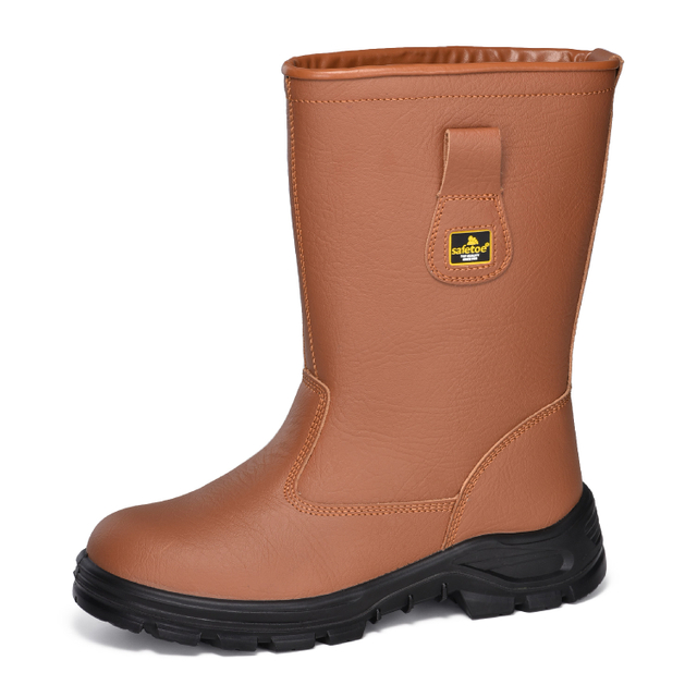 Sepatu Pekerjaan Musim Dingin yang Hangat Ce Tes Sepatu Keselamatan Coklat-H-9430 Brown