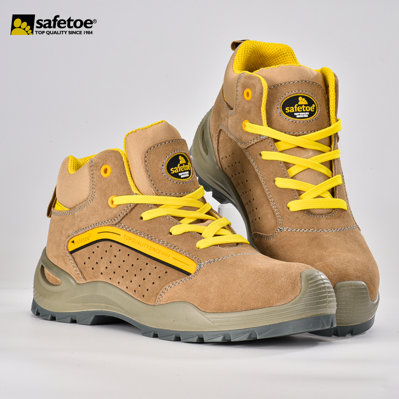 Sepatu Keselamatan Musim Panas Untuk Gudang Napas Summer S1P Safety Boots M-8377