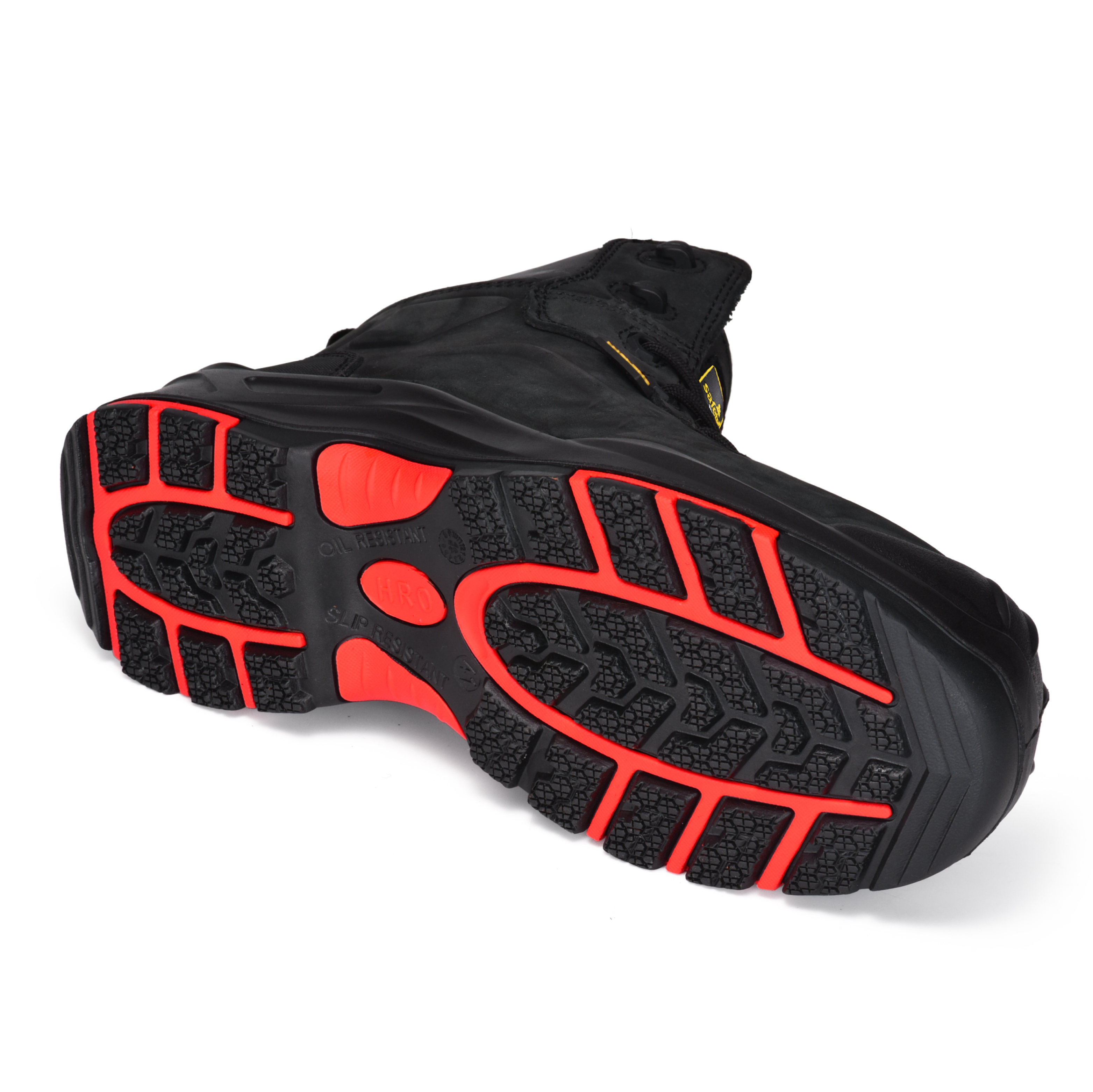 Sepatu bot kerja logam gratis oli & slip resistan logam superior sepatu kerja keselamatan gratis m-8552 hitam