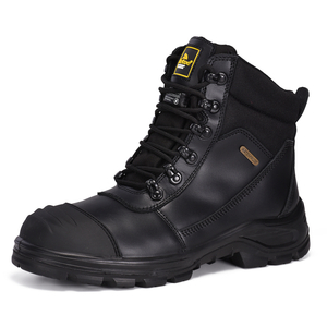 Boot kerja tugas berat komposit toe waterproof membrane M-8577 Black