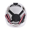 Helm Pengaman Produksi Konstruksi Helm Keselamatan ABS CE yang disetujui Helm Keselamatan W-003 Putih
