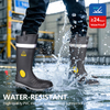 Sepatu bot hujan untuk pria tahan air S5 Toe PVC Boots W-6055 Aqua Guarder