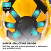 Helm pengaman gaya Amerika W-036 Kuning