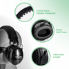 Stok siap, abs pelindung telinga muff em-5002 hitam