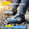 Sepatu kets keselamatan sepatu pria bekerja ringan bernapas l-7572