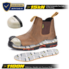 Kulit Mens Keamanan Chelsea Komposit Toe Slip Pada Sepatu Bot Dealer Pergelangan kaki M-8025NB OC