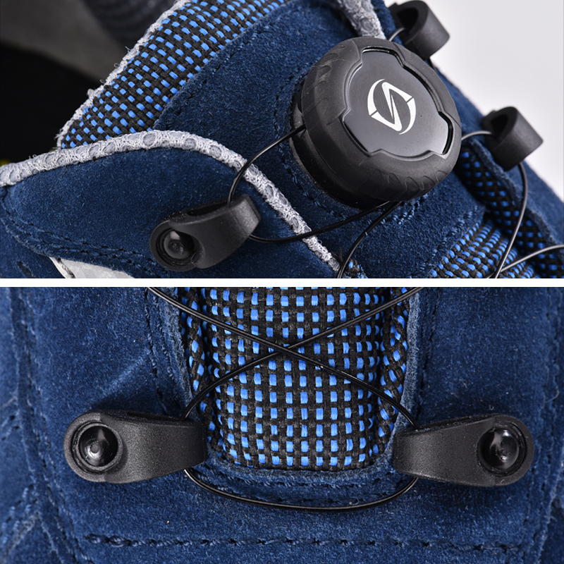 Sepatu keselamatan gratis logam sporty dengan tls penutupan L-7328