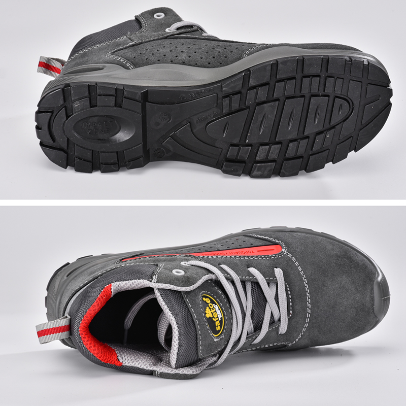 Footwear Keselamatan Logistik S1P Boots Work M-8377 Grey