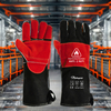 Sarung Tangan Tenaga Kulit Tahan Sarung Tangan Tahan FL-1023 Hitam & Merah