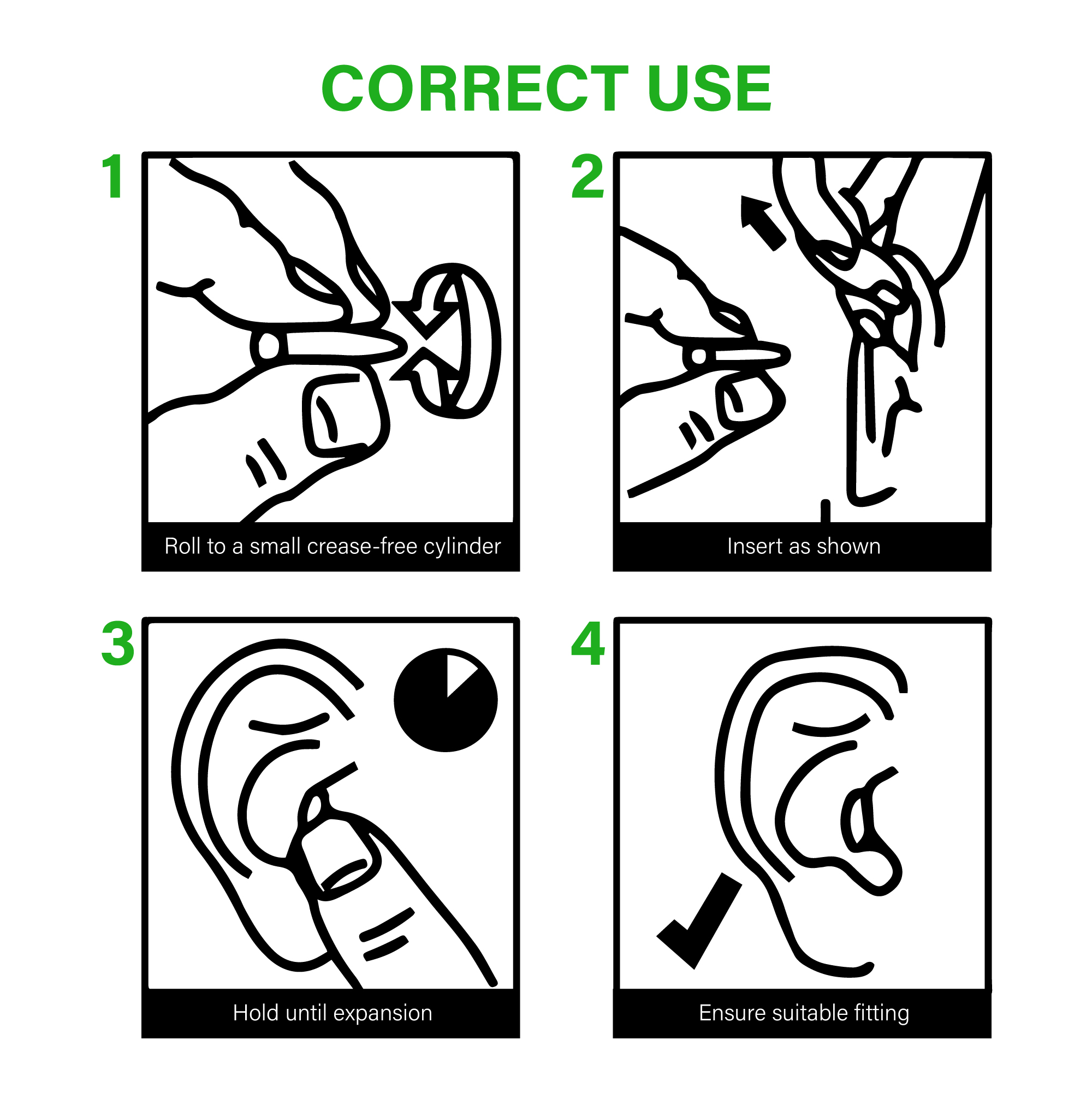 Bentuk peluru Perlindungan pendengaran Earplugs EC-1001A