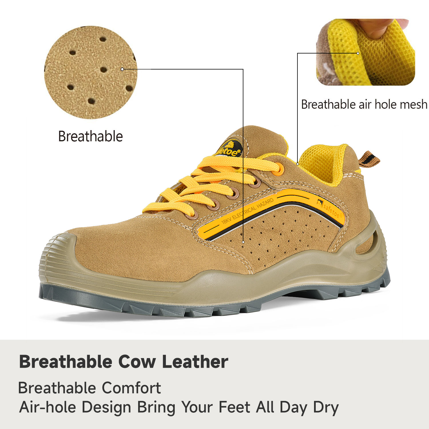 EH Rated Shoes Anti Electric Insulating Dielectric Safety Shoes Pria