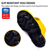 Sepatu bot hujan kaki baja W-6050 Kuning