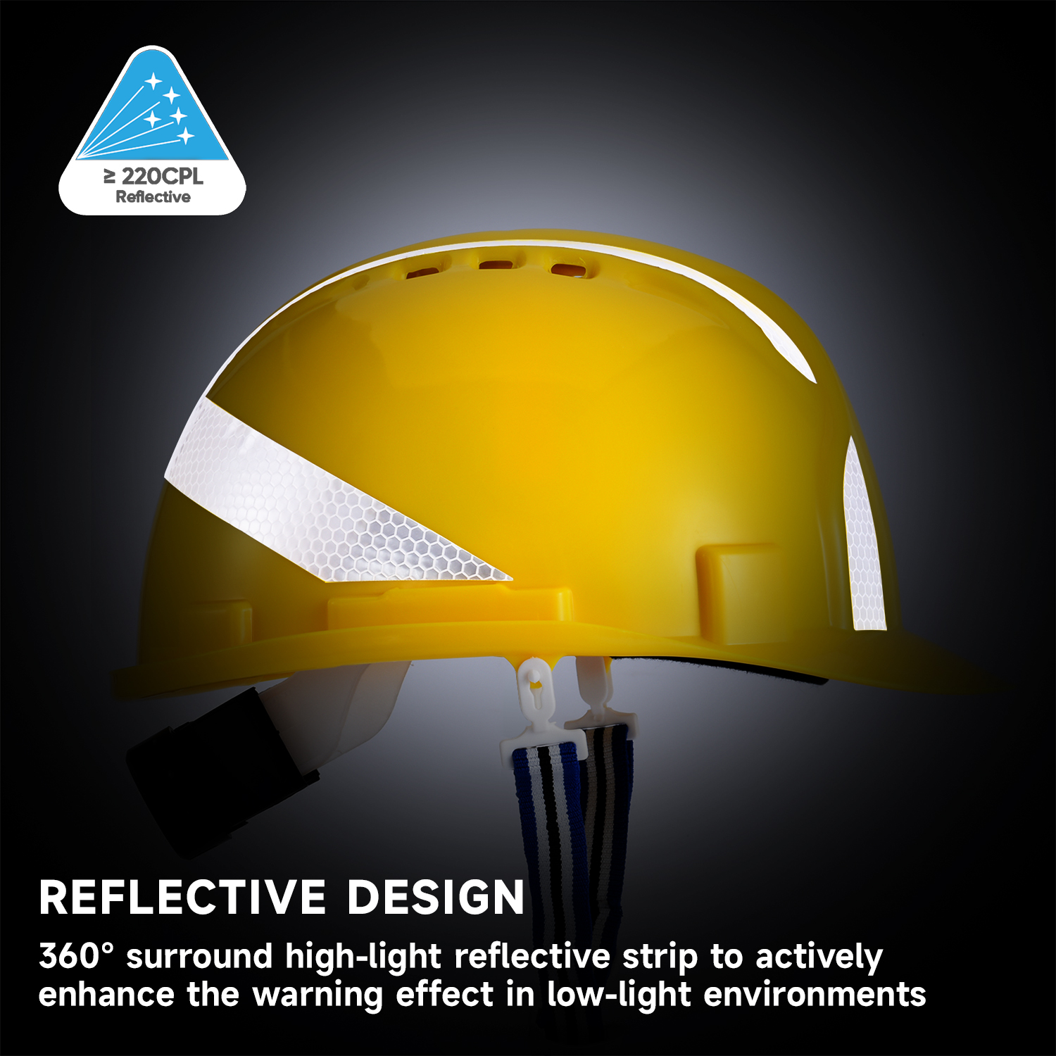 Helm pengaman gaya Amerika W-036 Kuning