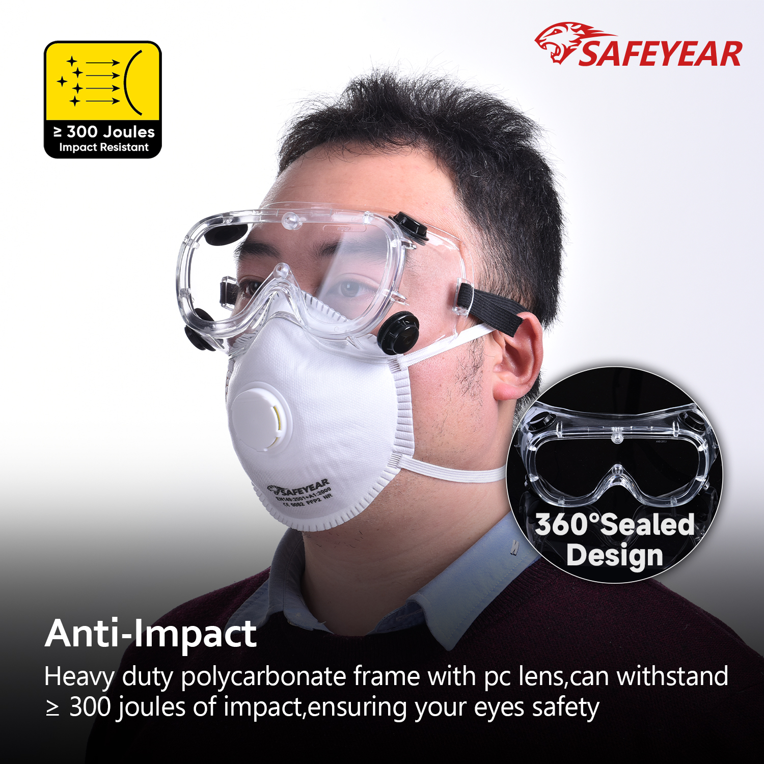 Stok siap soal safety googles sg032