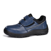 Warna Biru S2 ESD Berat Ringan Micfo Sepatu Keselamatan Kulit Serat L-7531