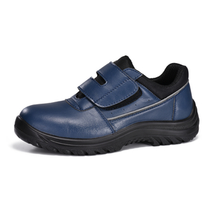 Warna Biru S2 ESD Berat Ringan Micfo Sepatu Keselamatan Kulit Serat L-7531