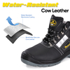 Situs pelat stainless steel vortigard ™ sepatu pelindung hitam sepatu kerja M-8027