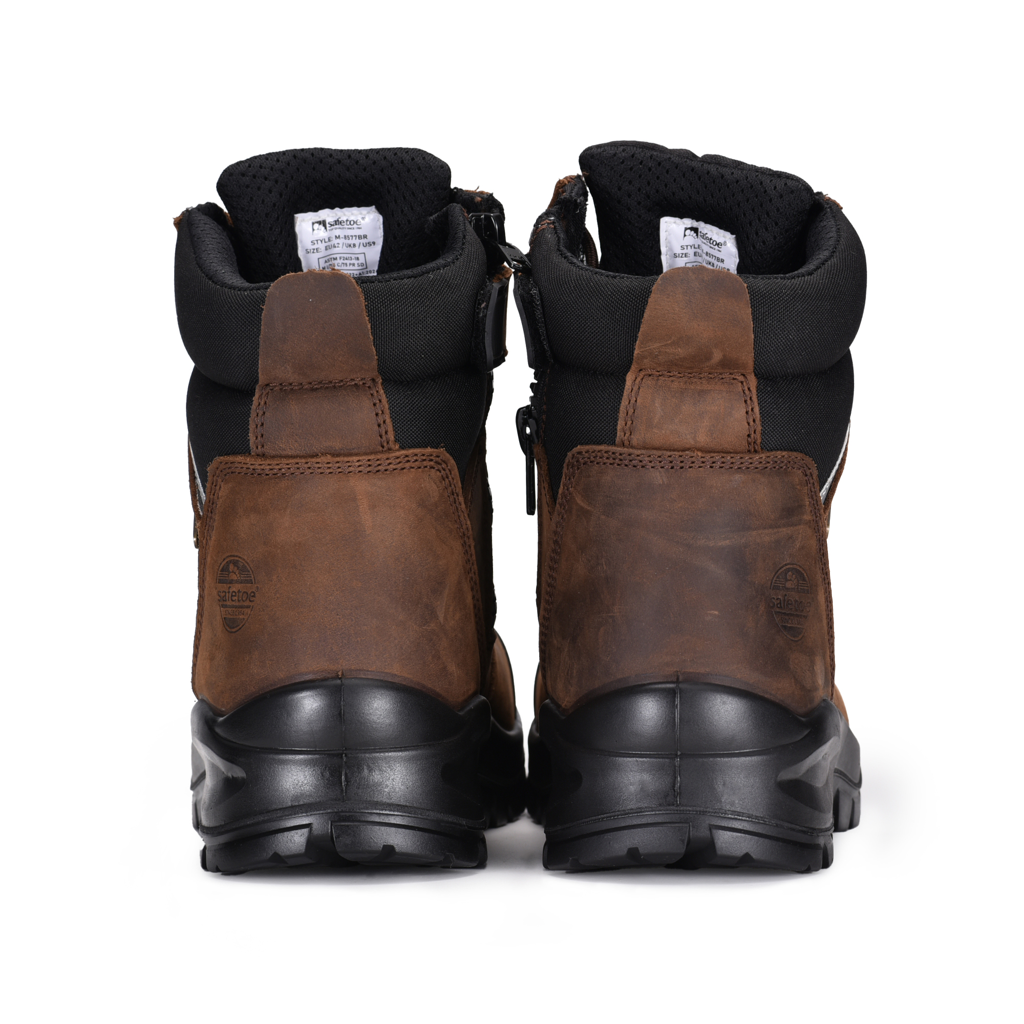  Komposit Toe Safety Work Boots Waterproof membrane M-8577 Brown