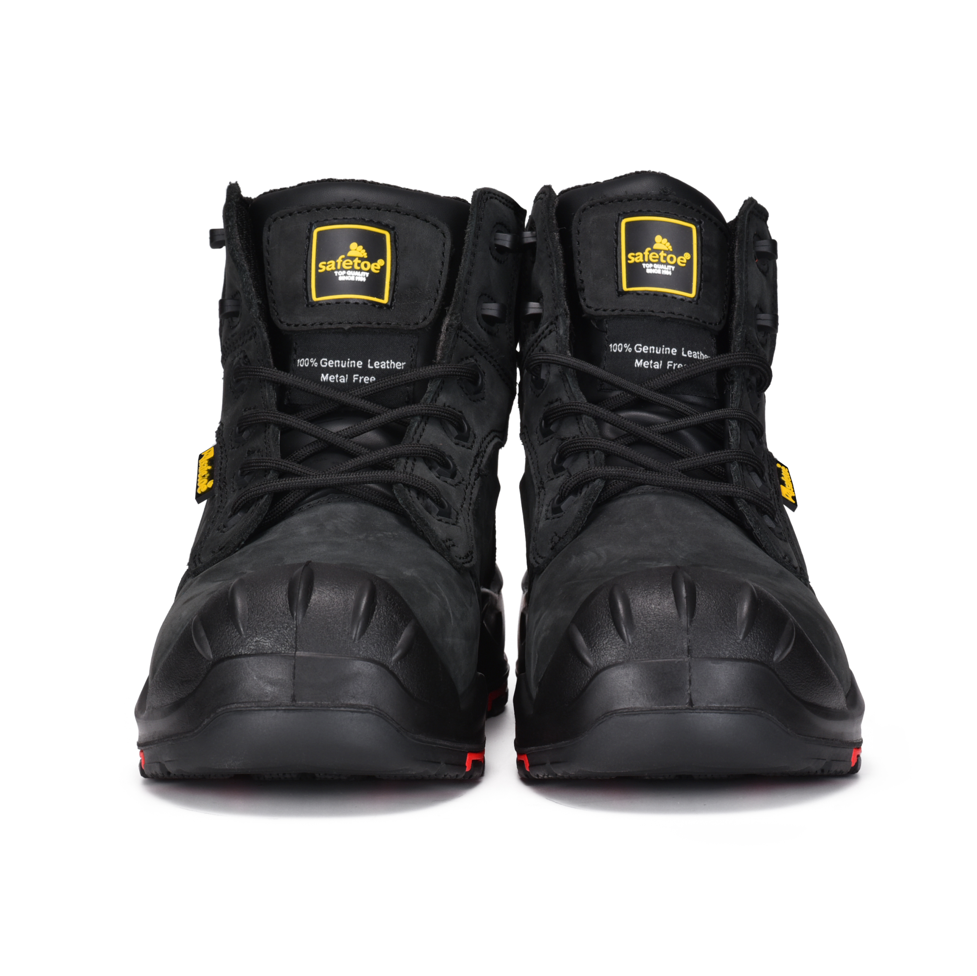 Sepatu bot kerja logam gratis oli & slip resistan logam superior sepatu kerja keselamatan gratis m-8552 hitam