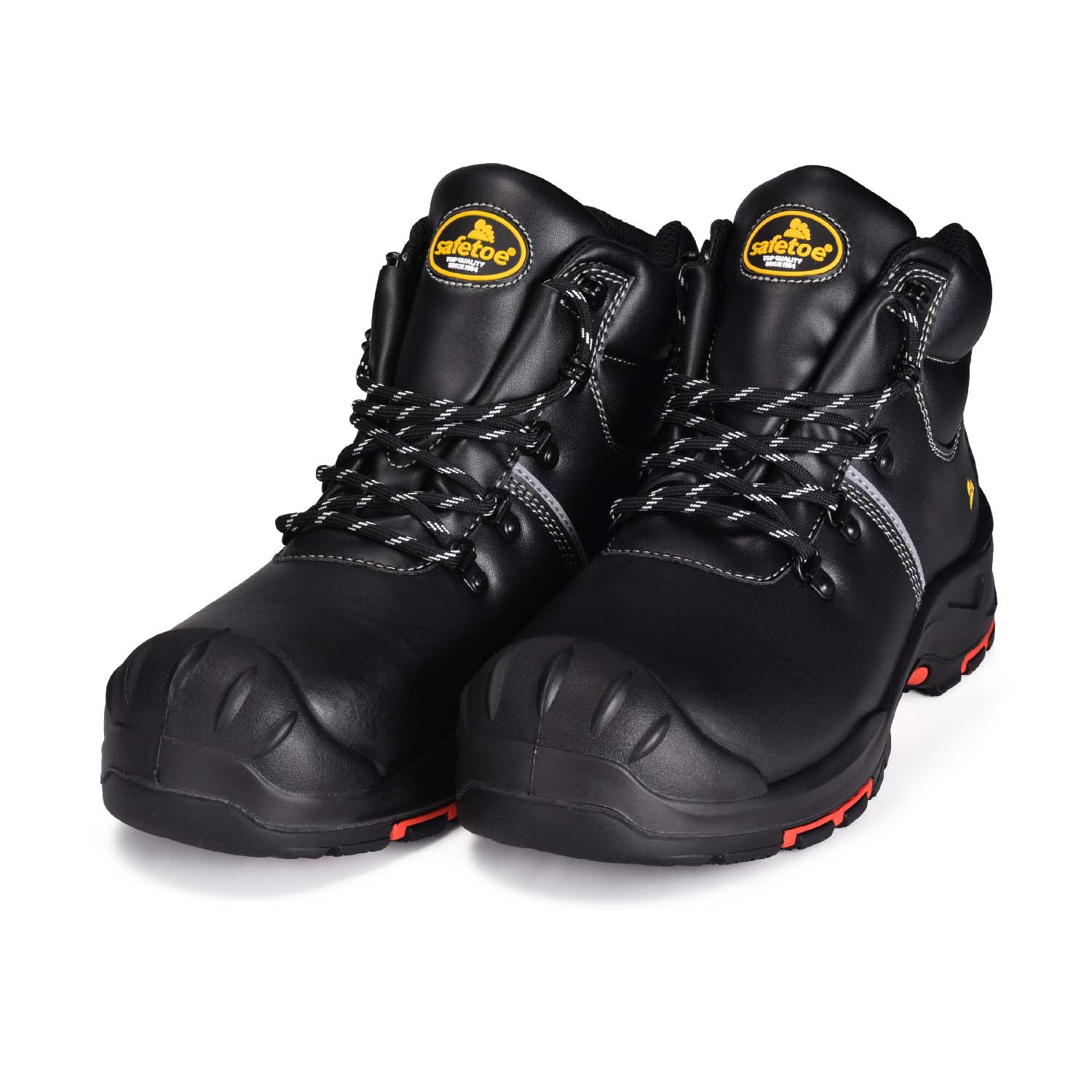 Sepatu keselamatan PU/karet tahan air dengan kaki baja M-8575
